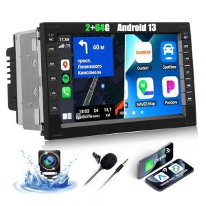2+64G CAMECHO 7&ldquo; Android 13 Radio pour VW Golf 4 Polo Sharan Jetta MK4 T5 Multivan avec Carplay sans Fil Android Auto Bluetooth Autoradio avec Cam&eacute;ra de Recul WiFi GPS FM/RDS Mirror Link SWC +Canbus (dahuanhuan, neuf)