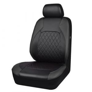 TONAUA Housse de Siège pour Ford Ranger 2015-2023, Voiture Ensembles Housses de Siege Avant Arrière Coussin Cuir PU Couvre Appui-tête Protection,Black- Driver Seat Cover 1 Piece (UNPARALLELED HERO, neuf)