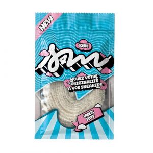 S4M Lacets Fluffy Beige 100cm - 120cm / Lacets Peluche Prenium pour Sneakers, Baskets/Lacet Moumoute, Lacet Larges pour Jordan, Nike, Adidas, Asics (100 CM) (sell 4 me, neuf)