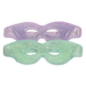 CTIRCHIU 2 pièces Masque de Sommeil Gel PVC Doux Froids pour Yeux Réduisent Poches et Fatigue Oculaire Masque Rafraîchissant Portable pour Détente et Sommeil Réparateur (zetaiyuan, neuf)