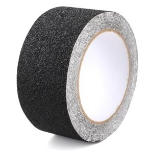 Bande Antid&eacute;rapante Adh&eacute;sive pour Escaliers, 5cm x 5m, Noir, Ruban Adh&eacute;sif d'escalier Antid&eacute;rapant Ruban Solide Autocollant pour Les S&eacute;curit&eacute;, Escabeau, Int&eacute;rieur, Ext&eacute;rieur, Haute Traction (YYBYEU, neuf)