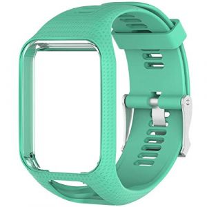 Shieranlee Sport Bracelet pour Tomtom Watch, Silicone Respirant Bracelet avec goupille &agrave; lib&eacute;ration Rapide Compatible pour Tomtom Runner 2/ Runner 3/ Spark/Golfer 2 Sports GPS Running Smartwatch (GOOSPERY-UK, neuf)