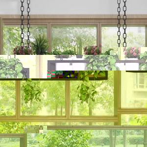 &Eacute;tag&egrave;res flottantes de plafond, &eacute;tag&egrave;re murale, support de fleurs avec cadre en m&eacute;tal, &eacute;tag&egrave;res murales suspendues pour jardini&egrave;res, &eacute;tag&egrave;re de rangement d&eacute;corative plantes livres, porte-bouteille vin (JUNMRY, neuf)