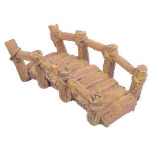 BESTonZON Ornements de Table de Sable de Pont en Bois Mini Jardin Petit Pont décor de Pont décoratif Pont de Jardin Pont en résine décorations de Table en Sable décor de modèle de Petit Pont (Do more with less, neuf)