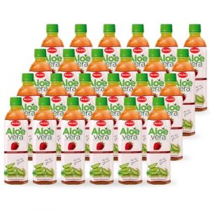 ALEO 0.5L Premium Strawberry Aloe Vera Drink - Natural, No Preservatives, No Artificial Colors Superior Taste Award 2025 (Sorina France, neuf)