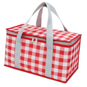 Yctze Grand Sac Isotherme &ndash; Sac &agrave; D&eacute;jeuner Portable Multifonctionnel &eacute;tanche pour Pique-Nique, Bureau et Activit&eacute;s &ndash; Construction en Tissu &ndash; Capacit&eacute; Spacieuse pour Nourriture et Boissons (Rouge et (Ruttiy, neuf)