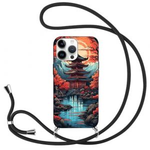 Coque avec Cordon pour Samsung Galaxy S21(5G) 6.2'' , Manga Japonaises Art Dessin Anim&eacute; AI Artistique Aesthetics Silicone TPU Housse &Eacute;tui avec Cha&icirc;ne Collier R&eacute;glable T&eacute;l&eacute;phone Portable Lanyard Case (mingxingfushi, neuf)
