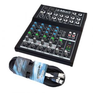 Mackie Mix8 Table de mixage analogique compacte 8 canaux avec c&acirc;ble XLR Keepdrum (keepdrum, neuf)