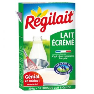 REGILAIT &ndash; Lait en Poudre &Eacute;cr&eacute;m&eacute;, Texture L&eacute;g&egrave;re et Saveur Naturelle pour Tous Vos Recettes (Bo&icirc;te 300 g) - Lot de 4 - vendu par Lot (Franc shopping, neuf)