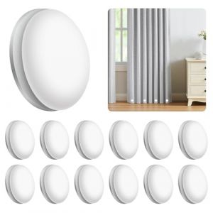 Lot de 12 Poids pour Rideaux Extérieur, Poids de Rideau de Douche, Aimants de Rideau de Douche, Rideaux Magnétiques Ronds Poids, Réutilisables Blanc Poids pour Rideaux de Douche, Rideaux (YangTo, neuf)