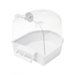 Baignoire pour Oiseaux - pour Cage - Baignoire à Oiseaux - Boîte de pour Perroquet - Accessoire pour Petits Oiseaux, canaris, perruches, perroquets, crêpes (zhrnfm, neuf)
