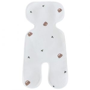 Coussin de refroidissement pour bébé, Assise Universelle Poussette Été, Coussin de Siège Poussette Coussin Voiture Bebe Bébé Housse d’Été Anti-Transpiration pour Poussette Coussin Bébe (Qpolly, neuf)