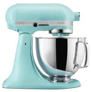 KitchenAid Robot P&acirc;tissier - Artisan - Robot cuisine multifonctions &agrave; t&ecirc;te inclinable - Batteur avec 3 accessoires et Bol inox de 4,8 L - Eau min&eacute;rale (FRUCON, neuf)