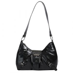 MLPKOI Sac Y2K, Sac &agrave; Main Vintage pour Femme Sacs &Agrave; Bandouli&egrave;re De Personnalit&eacute; De Mode Petit Sacs &agrave; Main de Style Gothique Punk pour Ecole, Travail ou Voyage (HC ST, neuf)