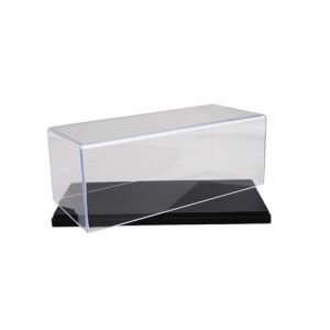 perfk Boîte de Protection en Plastique Transparent pour Voitures Miniatures 1:43, Vitrine élégante pour Collectionneurs, Noir 15x7.6x6.3cm (perfk, neuf)