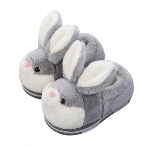 Pantoufles Lapin En Peluche,AsudaroPantoufles Lapin Pour Femme Chauds,Chausson Enfant - Chauds, Moelleux, Chausson En Peluche Pour Garçons, Filles, Adultes - 30-31Size (Amorar, neuf)