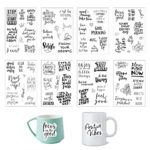 ZWWOGE 8 Feuilles Stickers Lettres,Stickers Alphabet,Autocollant Prenom,Lettres Adhésives Autocollants,Lettres Autocollants Alphabet Imperméable,Pour Scrapbooking,Boîtes Aux Lettres,16×11cm(Noir) (ZWWOGE, neuf)