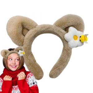 Bandes Frontales Douces Pour Femmes,Bandeau Yoga Anti-D&eacute;rapant Oreilles Ours Mignon | Oreilles D'Ours Anti-D&eacute;rapantes Pour Soins Visage, Yoga, Pilates, Spa Et Tenues Quotidiennes (guichuang1120us, neuf)