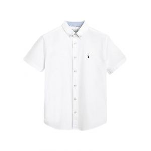 NEXT Chemise Oxford à Manches Courtes Blanc 4XL (Next Germany GmbH, neuf)