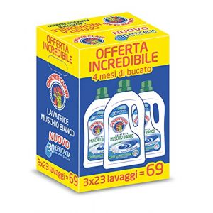 Chanteclair, Lessive pour machine &agrave; laver au parfum de mousse blanche - format 1150 mlx3, 69 lavages (LITTLE ITALY SRL, neuf)