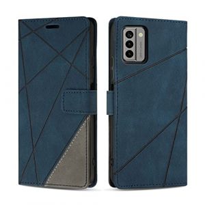 SONWO Coque pour Nokia G22, Protection Housse Etui en Cuir PU Portefeuille Livre pour Nokia G22, Emplacements Cartes, Fonction Support, Bleu (SONWO EU STORE, neuf)