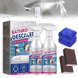 Bathroom Descaler Spray, 2025 Nettoyant Pour Salle de Bain, Modèle Détachant Multi-usages à l'acide oxalique, WC Nettoyant Salle de bain Pour toilettes égout salle de bains nettoyage (2) (WOUS, neuf)