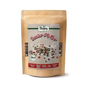 Biojoy Poivre de différentes couleurs BIO (250 g), entier, Mélange de grains de Poivre (blanc, rose, vert, noir) (Biojoy, neuf)