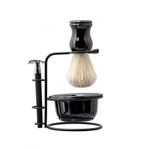 Kit de rasage &eacute;l&eacute;gant pour homme avec porte-savon, tasse et blaireau de rasage (whxinmeirun, neuf)