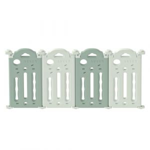 UBRAVOO Panneaux d'extension de parc en plastique pour bébé et tout-petits - Lot de 4 panneaux (Vert Van Gogh) (Lumocell, neuf)