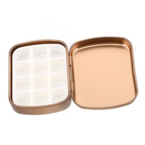 NOLITOY Palette De M&eacute;lange Pour Vernis &agrave; Ongles Bo&icirc;te Doseuse De Pigments Godets Vides Pour Aquarelle Plateau De M&eacute;lange Pour Manucure Et Nail Art Outils De Manucure Rangement Pour Cosm&eacute;ti (M.Meteorite, neuf)