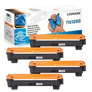 LOSMANN Toner compatible pour Brother TN1050 TN-1050 pour Brother DCP-1510 1510E 1512 1512A 1512E 1601 1610W 1612 1612W 1616NW HL-1110 1110E 1110R HL-1110 HL-1112 1112A HL-1112 Series (4 Noir) (LOSMANN, neuf)