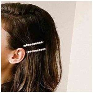 Xduargs Pince À Cheveux Perle Mariage Barrette Épingle À Cheveux Perle Française Pince À Cheveux Épingle À Cheveux Décorative Pince À Cheveux Perle Accessoires De Coiffure Pour Femmes 2pcs(argent) (Xduargs, neuf)