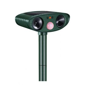 R&eacute;pulsif Chat Ultrason, Repulsif Chat Solaire & R&eacute;pulsif Ultrason Anti Rongeurs &Eacute;tanche, Repulsif Chat Exterieur avec D&eacute;tecteur de Mouvement pour Anti Chats Chiens Souris Animaux Sauvages (Longtingdianzi, neuf)