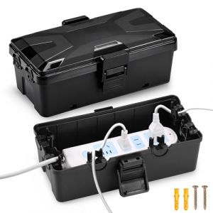 Starvortex Boite Etanche Electrique Exterieur, IP54 Multiprise Exterieur &eacute;tanche avec 6 Trous, Boitier Etanche Electrique Exterieur pour Prot&eacute;ger les Fiches, les Prises et les Multiprises de la Pluie (Starvortex EU, neuf)