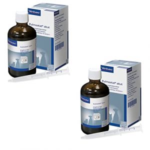 Virbac Pulmostat Akut | Pack Double | 2 x 100 ML | Sirop végétal Contre la toux pour Chiens et Chats | avec cresson de Fontaine, Plantain lancéolé, Racine de réglisse (FeedMyAnimal, neuf)