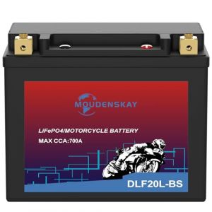 MOUDENSKAY Batterie Lithium Moto 12V Lithium Powersports avec BMS,12.8V 10AH 700CCA YTX20L-BS LiFePO4 Batterie de démarrage moteur pour motos,ATV,UTV,Scooter,Motoneige et plus encore (Tepure, neuf)