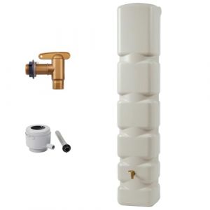 Cuve murale Basic - Récupérateur d'eau de pluie 300L - Sable - Garantia (Brico-travo, neuf)