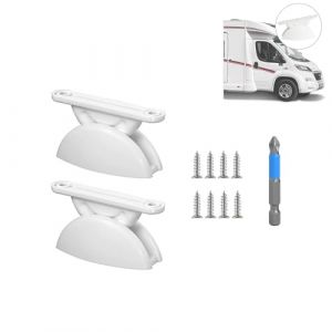 SIGANDG 2 Paires Bloc Porte Caravane en Plastique, Bloque Porte Camping Car, Retenue de Porte Caravane, T Forme Arret de Porte Camping Car pour Cargo Remorque RV Bateaux (SIGANDG Store, neuf)