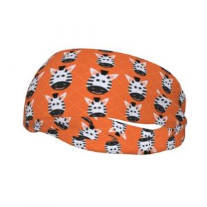 Bandeau de sport antidérapant et sans coutures avec motif tête de zèbre pour homme et femme, idéal pour la gym, le basket-ball, le yoga (ruianshihuichenjiayouzhanguanliyouxiangongsi, neuf)