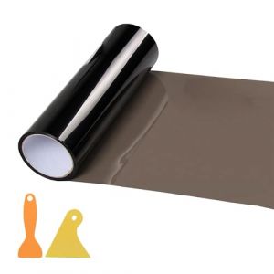 Film pour Phares, Film Teint&eacute; Voiture 30 x 120CM Films Autocollant en Vinyl Teint&eacute; pour Feux Arri&egrave;res de Voiture Autocollant Phares, pour Feux de Brouillard et Feuxs arri&egrave;re de Voiture (Noir) (ZHELYAZKO TRANS STORE, neuf)