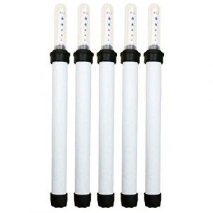 POFET Lot de 5 indicateurs de niveau d'eau blanche - Testeurs d'humidit&eacute; du sol - Capteur, sonde - Merveilleux outil pour plantes en pot - 20 cm/17,5 cm (POFET EU, neuf)