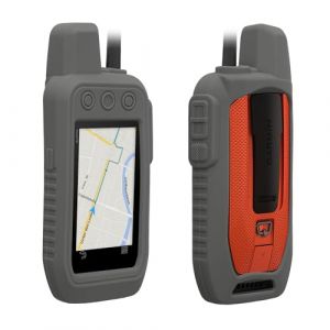 kwmobile Étui Compatible avec Garmin Alpha 300 / Alpha 200 - Housse de Protection en Silicone pour Navigateur GPS Pédestre - Gris (SX-Commerce, neuf)
