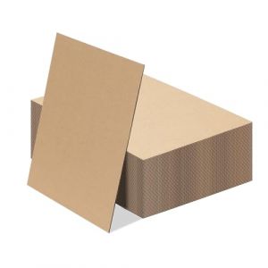 RLAVBL Papier Cartonn&eacute; Kraft A4 - Lot de 50 Feuilles en Carton Ondul&eacute; Brun Type E (2mm) - pour Emballage, Exp&eacute;dition, Cr&eacute;ation Artistique, DIY et Artisanat (ArtersEU, neuf)