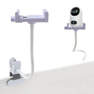 Raxfekro Support universel pour babyphone - Clip pour caméra de bébé - Support de téléphone portable - Compatible avec la plupart des babyphones pour lits d'enfant (DARUIEU, neuf)