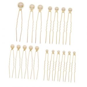 WOFASHPURET 18pi&egrave;ces &Eacute;pingle Cheveux Perle de Mariage &Eacute;pingle &agrave; Cheveux Perle D&eacute;licate pour Demoiselle Honneur Pince pour Femme et Fille (Leiyun, neuf)