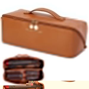 Linpr Rangement Dyson Airwrap, Sac de Voyage pour Dyson Airwrap Styler/Shark Flexstyle/Hair Curler, Étui Dyson Airwrap avec Grande Ouverture, Sac de Rangement de Voyage Portable (Brun) (Linpr, neuf)