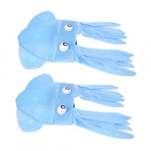 BESPORTBLE Lot de 2 Chapeaux Pieuvre Fantaisie Bleus Accessoires D&eacute;guisement L&eacute;gers et Confortables pour F&ecirc;tes Voyages et Anniversaires Chapeau D&rsquo;Animaux Marins Amusant pour Hommes (Quentin Hua, neuf)