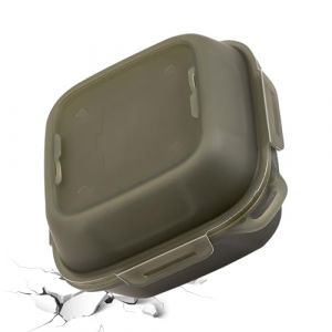 Conteneur &agrave; &oelig;ufs pour le camping &ndash; Bo&icirc;te de rangement pour &oelig;ufs de voyage 13 x 13 x 7,8 cm, bo&icirc;te de transport &agrave; 4 grilles | Organisateur d'&oelig;ufs Portable pour randonneurs, voyageurs, Camping, randonn&eacute; (hopjlq, neuf)