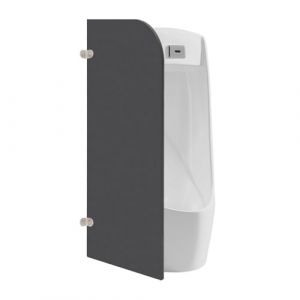 Cloison de s&eacute;paration d'urinoir WC 90 x 40 cm Paroi pubienne murale cloison d'urinoir WC (angle rond) (SUCHCHWM, neuf)