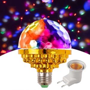 Lampe Boule Disco Rotative Multicolore | &Eacute;clairage LED Pour D&eacute;coration Int&eacute;rieure | Lampe Boule Disco,Pour La Maison Le Bar Les F&ecirc;tes Les Et Les Adolescents Les Vacances Et Les Nuits (Jatour, neuf)